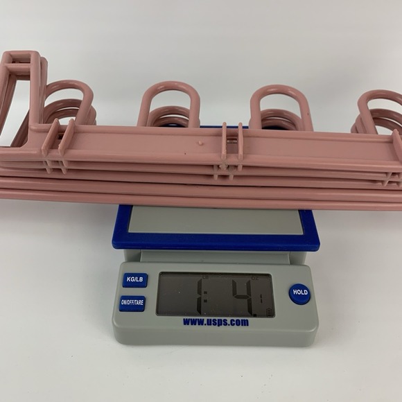 Vintage Dusty Pink Mauve Plastic Shoe Rack Storage 80's Yaffa Style Mod Minimal - Picture 13 of 13